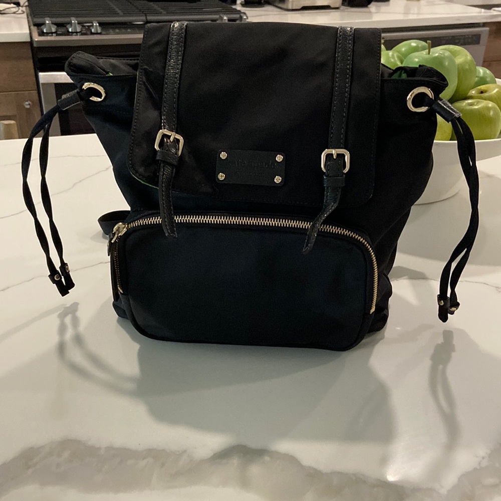 Kate Spade ♠️ black nylon backpack